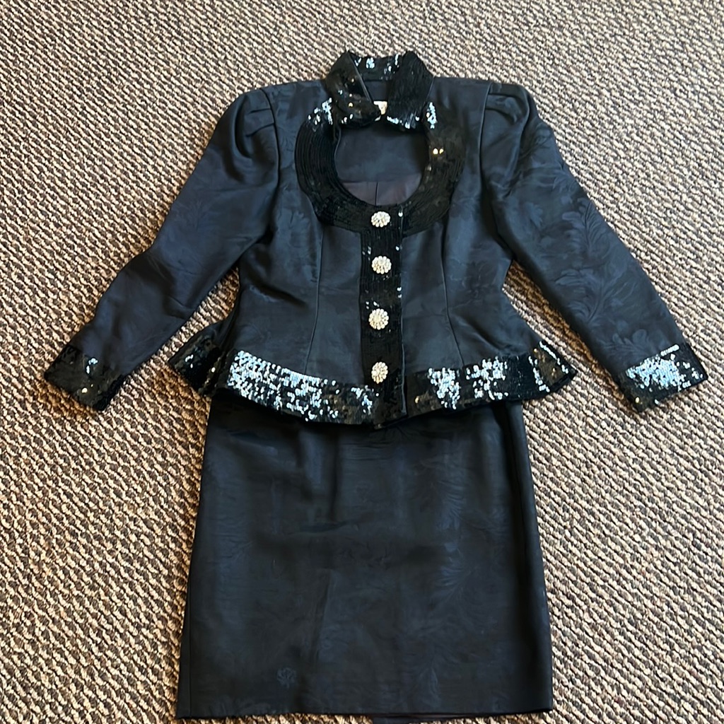Stunning Vintage Lillie Rubin Sequence Suit
